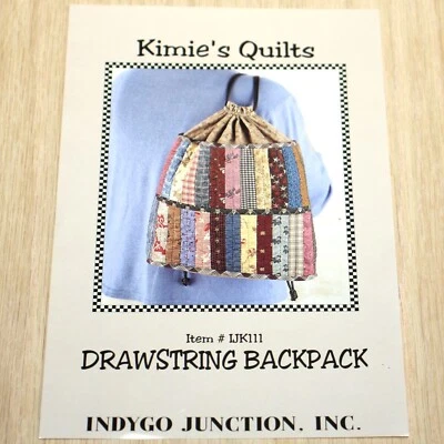 Indygo Junction Kimie's Quilts #IJK111 Drawstring Backpack 1999 - Image 1 of 2