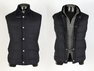 Brunello Cucinelli Nylon / Wool / Silk Vest - Blue - 3XL - $3295 Retail - Picture 1 of 21
