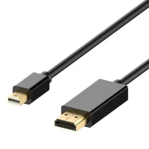 1m Mini Displayport DP Thunderbolt to HDMI HD Gold Cable Lead Wire Adapter - Afbeelding 1 van 11