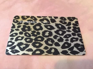 EXPRESS Silver Zebra Stripes ( 2007 ) Foil Gift Card ( $0 ) - Picture 1 of 1