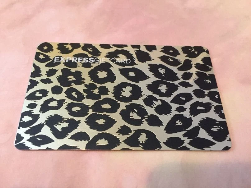 EXPRESS Silver Zebra Stripes ( 2007 ) Foil Gift Card ( $0 ) - Image 1 of 1