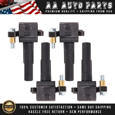 Set of 4 Ignition Coil for 2002-2003 Subaru Impreza WRX 2.0L H4 UF480 - Image 1 of 4