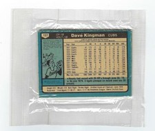 1980 HUNTS BREAD PACK OPC UNOPENED W/ DAVE KINGMAN CHICAGO CUBS O-PEE-CHEE