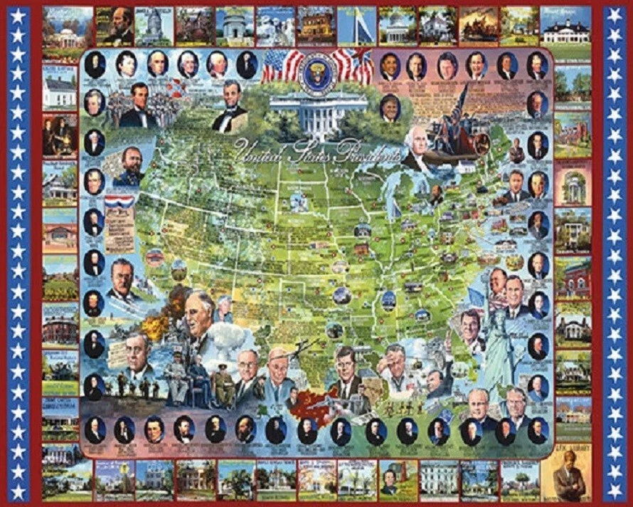 United States of America 45 Presidents 1000 Piece 24" X 30" Collectible Puzzle - Image 1 of 1