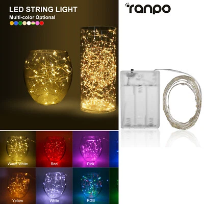 1X 5X Mini Led Fairy String Lights Lighting Bedroom Festoon Lamp For Outdoor - Image 1 of 4