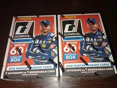 2018 Panini  Donruss Racing NASCAR Blaster Box lot 6 Packs per 1 Hit per on Av - Image 1 of 4