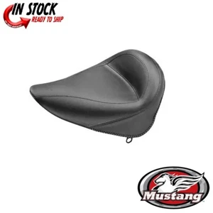 Mustang Black Vintage Solo Seat Only Harley Softail FXST FLST 84-99 DS-900224 - Picture 1 of 1