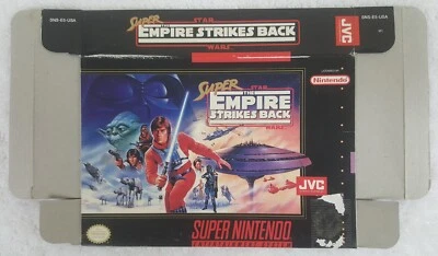 Super Star Wars: The Empire Strikes Back (Super Nintendo, 1993) BOX & MANUAL - Image 1 of 4