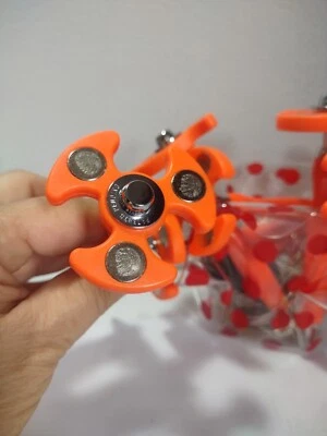 PLUMAS RETRÁCTILES FIDGET SPINNER naranja/tinta negra/ Foto 1 de 4