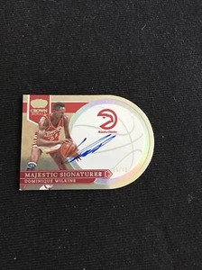DOMINIQUE WILKINS 2022-23 CROWN ROYALE MAJESTIC AUTOGRAPH AUTO /49 - Picture 1 of 2