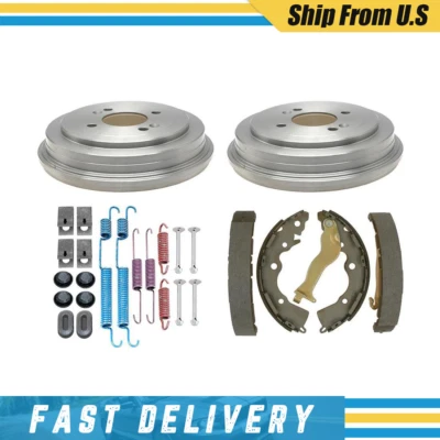 For 2007-2011 Hyundai Accent Rear Drums Brake Shoes & Hardware Spring Kit - Image 1 of 4