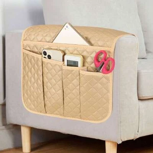 Remote Holder Caddy for Couch Sofa Recliner Chair Armrest TV Pocket Couch Bag - Picture 1 of 14