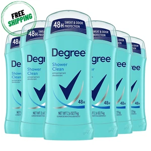 Degree Original Antiperspirant Deodorant Shower Clean Pack of 6 for Women 2.6 Oz - Picture 1 of 9