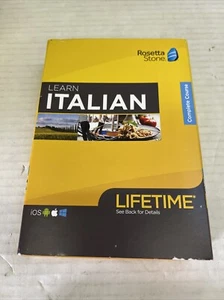 Rosetta Stone Italian lifetime “Full Course” - Picture 1 of 2