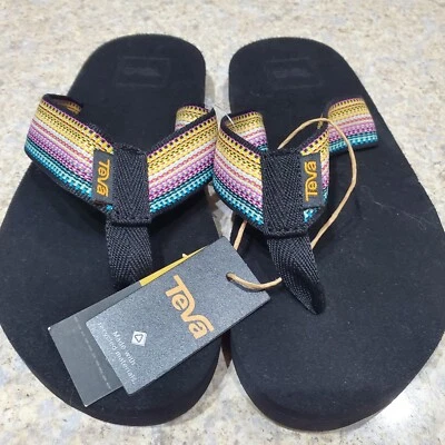 SANDALIAS CHANCLAS MULTI TEVA 1093656C MUSH II NEGRAS ANTIGUAS TALLA 2 NUEVAS SIN CAJA Foto 1 de 4