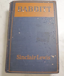Antique Fiction Book 1922 BABBITT By Sinclair Lewis Hard Cover 4th Edition - Picture 1 of 6