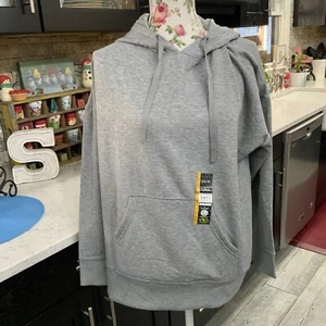 Athletic Works Women's Large 12-14 Super Soft Fleece Hoodie Sweatshirt Gray New - Picture 1 of 14
