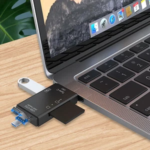 USB 3.0 Adapter Convenient Plug and Play Reliable Type-C TF-SD Card Reader OTG - Photo 1/14