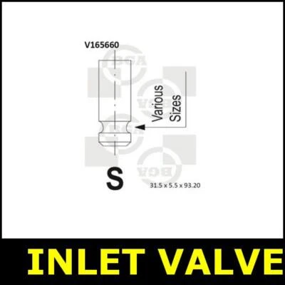 Inlet Valve Fits Hyundai ACCENT i20 i30  I II IV 1.4 1.6 066561V - Image 1 of 3