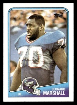 Leonard Marshall 1988 Topps Card #281 New York Giants - Image 1 of 2