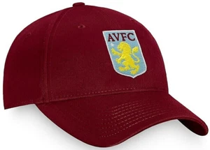 ASTON VILLA FC EMBROIDERED CREST ADULT ADJUSTABLE BURGUNDY BASEBALL CAP AVFC