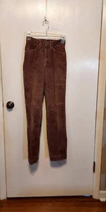 Vintage Funny Girl Brown Corduroy Ladies Pants Sz 2 1 flaw - Picture 1 of 8