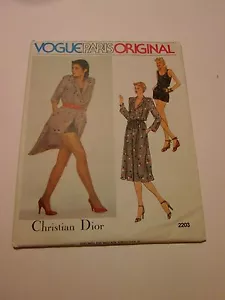 VOGUE Paris Original CHRISTIAN DIOR Pattern 8 Dress Top Shorts 2203 UNCUT - Picture 1 of 1