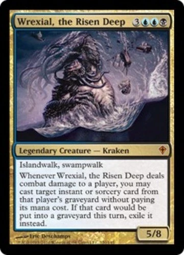 Wrexial, the Risen Deep - Foil Magic mtg Light Play, English Worldwake x1 - Image 1 of 1