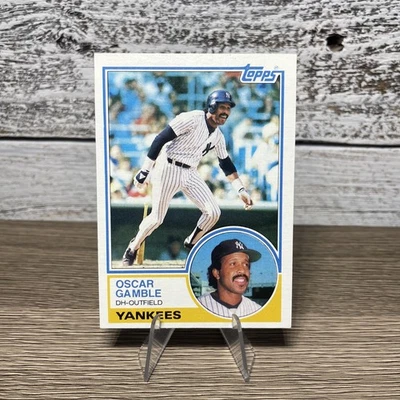 1983 Topps #19 Oscar Gamble. New York Yankees. Free Shipping - Image 1 of 2