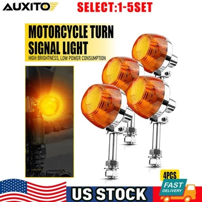 Luz de señal de giro ámbar para Honda CBR600RR CBR1000RR CB500F CB300R Rebel 4-20X Foto 1 de 2
