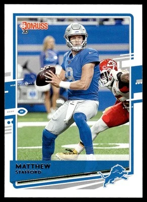 2020 Donruss #96 Matthew Stafford - Detroit Lions - Image 1 of 2