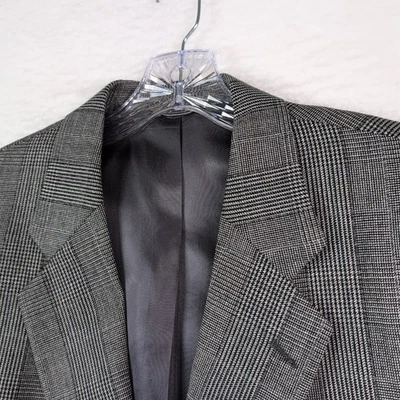 Christian Dior Monsieur Men’s 40S Two Button SB Gray Plaid Blazer USA - Image 1 of 4