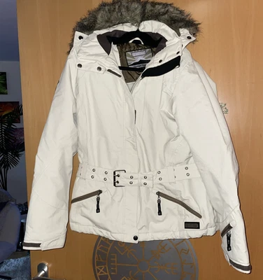 Skijacke Damen Beige Killtec Gr.44(EU) mit Kaputze u. Gürtel gefüttert/Sehr Chic - Bild 1 von 4