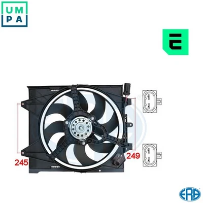 FAN ENGINE COOLING 352068 FOR FIAT FORD 312 A2.000 0.9L 2cyl 500 1.2L 4cyl 500 - Image 1 of 4