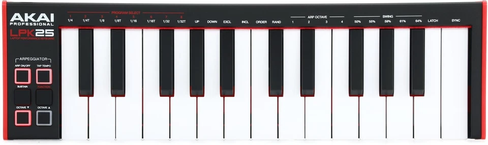 AKAI LPK25 LAPTOP PERFORMANCE KEYBOARD
