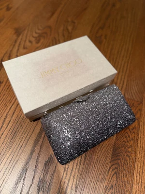 Bolso de mano Jimmy Choo Ellipse cadena azul marino/plateado Foto 1 de 4