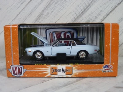 M2 Machines Detroit-Muscle '68 Mercury Cougar XR-7G 390 Light Blue R15 New 1:64 - Image 1 of 4