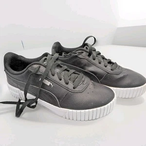 Size 8 - PUMA Woman's Carina 2.0 Black - 385849-05 Slightly Worn - Picture 1 of 6