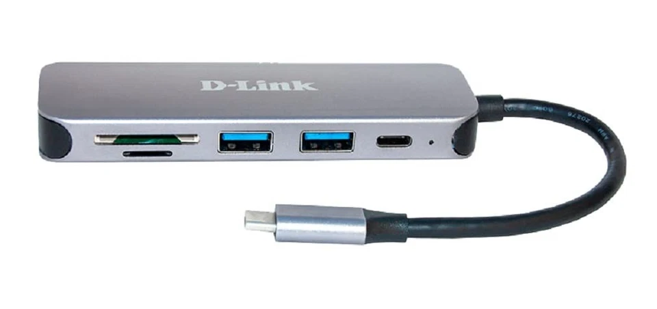 D-Link DUB-2325 5-in-1 USB-C Hub with 2 USB 3.0 Ports (USB-C Port, SD/MicroSD Ca - Image 1 of 2