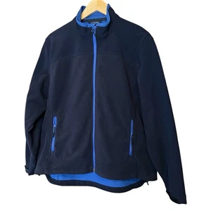Lands End Boys Extra Large (18-20) WindCheck Soft Shell Jacket Navy Blue - Picture 1 of 12