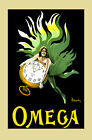 Watch Omega Fashion Cappiello Timepiece Vintage Poster Repro FREE S/H