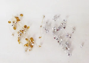 FILO STRASS PENDENTE MT 2 DECORAZIONI COMPOSIZIONI ACCESSORI CERIMONIA WEDDING - Imagen 1 de 3