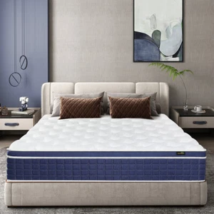 14/12 Inch Twin Full Queen King Size Mattress Memory Foam Spring Bed-in-a-Box - Picture 1 of 12