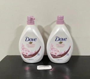Dove Sakura Blossom Body Wash 1L (33.8oz) x2 Refreshing NEW - Picture 1 of 2