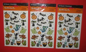 New American Greetings Halloween Decor Tattoo Sheets Funny Cute Cartoon Tattoos - Picture 1 of 4