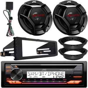 JVC KD-T92MBS USB Bluetooth CD Receiver, Dash Kit, 2x  6.5" Speakers w/ Adaptors - Picture 1 of 6