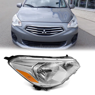 Passenger Right Side For 2017 2018 2019 2020 Mitsubishi Mirage G4 Headlight Foto 1 de 4