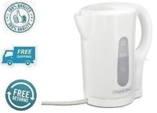 New White Electric Tea Kettle Water Boiler & Heater Cordless Hot Drink Brewer 1L