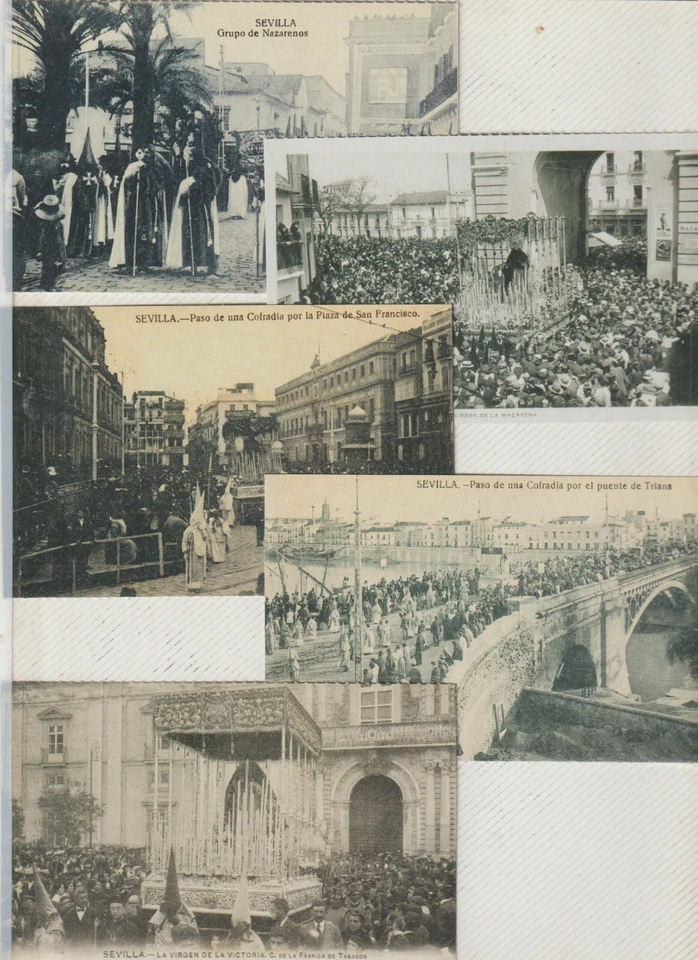 Postales Antiguas Semana Santa Sevilla Reeditadas por Correo Andalucía (GR-593) - Imagen 1 de 1