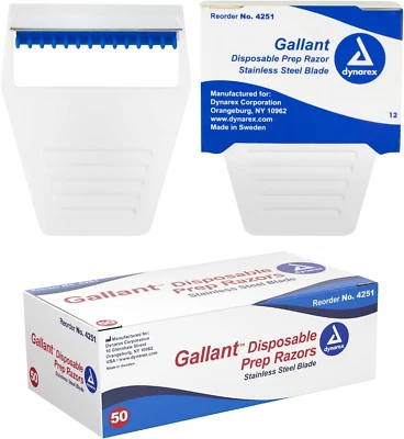 Gallant Disposable Prep Razors, Used before ECG and Other Procedures, Disposable - Image 1 of 4